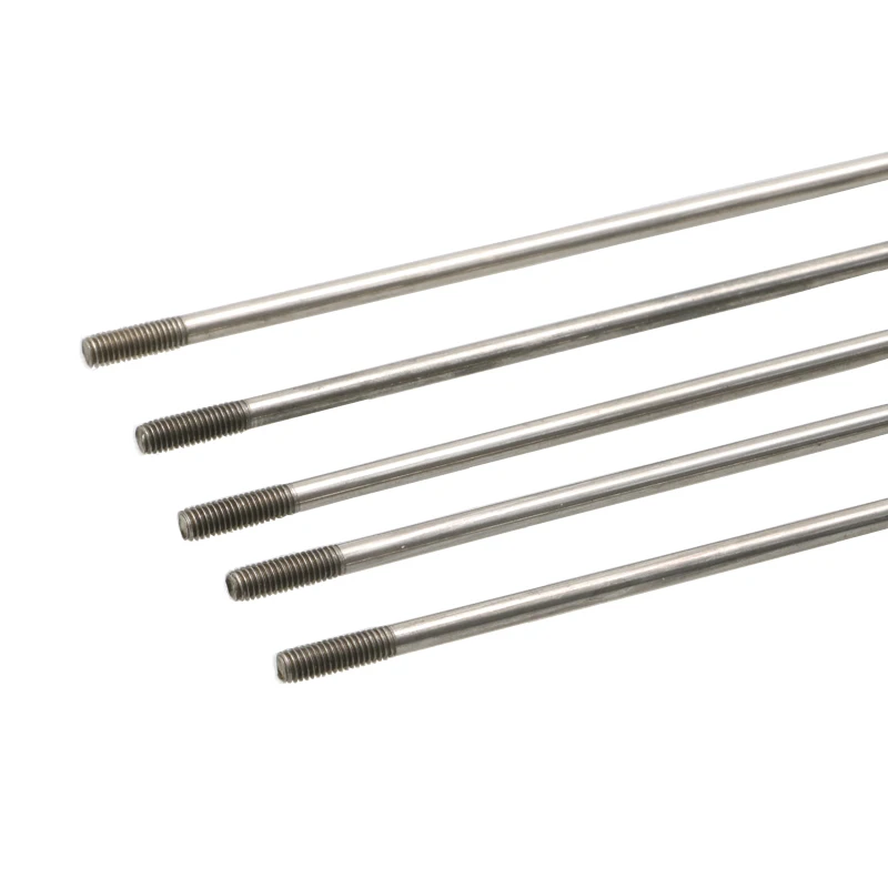 10PCS M2/M3 Threaded Push Rods Stainless Steel Servo Connecting Stick L150/200/250/300mm Pull Pole for RC Boat/Aircraft Model