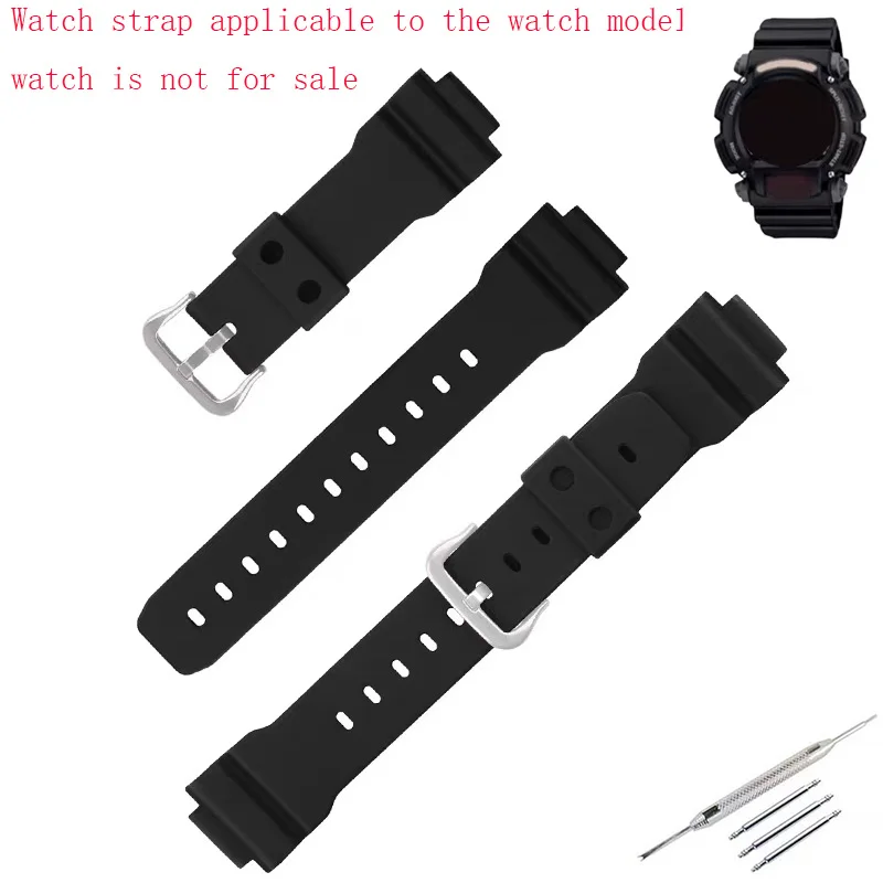 

16mm men's resin watch strap compatible with Casio G-shock DW9052 9050 9051 8800 9000 004 3232 watch band women rubber wristband