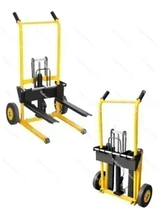 Small Hydraulic Manual Forklift Miniature Manual Stacker Lightweight Household Loading And Unloading Truck Lifting Truck 200kg