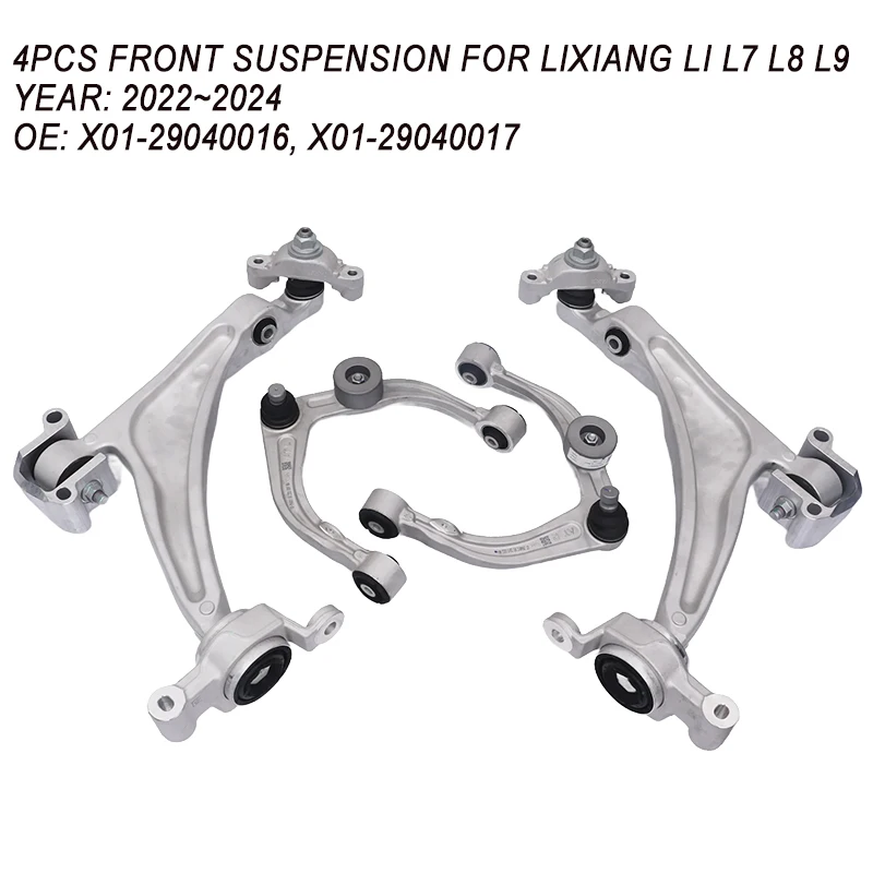 4 Pieces Front Suspension Kits For LIXIANG(LI) L7 L8 L9  2022~2024