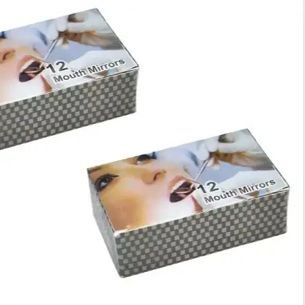 

5 Box Dental Mouth Glass Mirrors Hygiene Oral Care Stainless Steel Tool Magnifying Mouth Glass Mirrors Dentistry Lab Parts