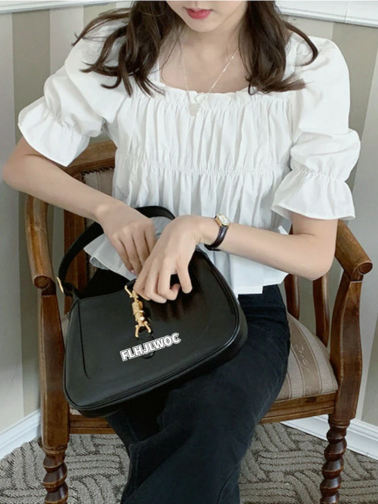 

Женская блузка с открытыми плечами, короткая блузка с цветочным принтом и баской, весна-лето 2022