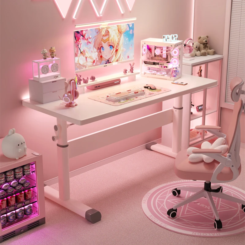 Cute Up Down Computer Desks Organiser Gaming Drawer Home Office Computer Desks Pc Adjustable Biurko Komputerowe Furniture