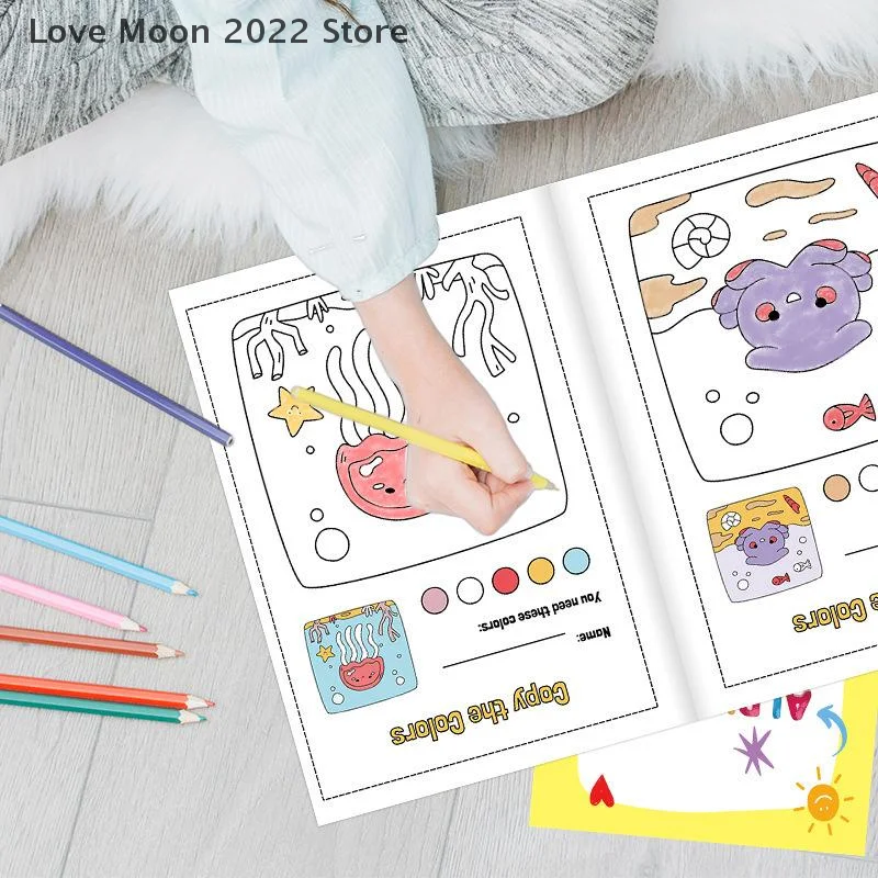 미취학 아동을 위한 ABC 편지 추적 및 색칠 통합 문서 알파벳 유치원 색칠 공부 책 쓰기 연습을 위한 교육 도서