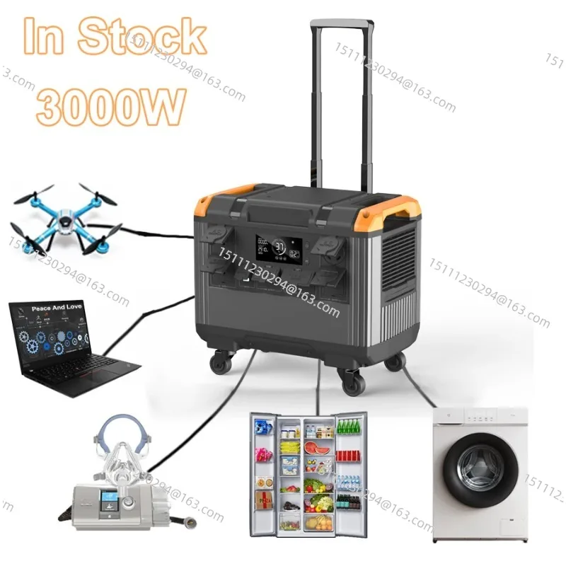 

2025 Upgrade 3000-watt portable power station to easily move 840,000 mAh lithium iron phosphate solar generator