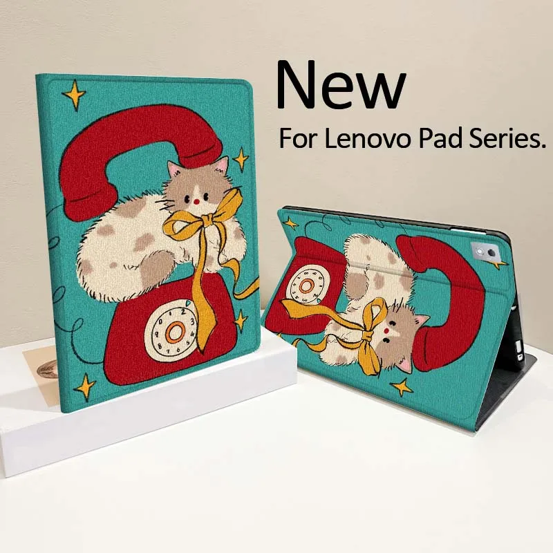 

Creative Animal Illustration For Lenovo Tab Xiaoxin Pad 700 Y900 Gen4 K10 P11 GT K11 3rd P11 P12 Plus Pro Gen Tablet Case