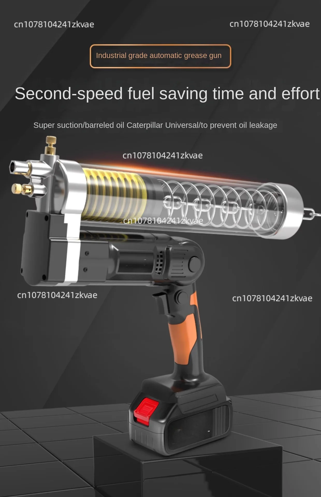 Lithium Battery Rechargeable Electric grease gun automatic caterpillar butter machine for digging machine 24V High Voltage