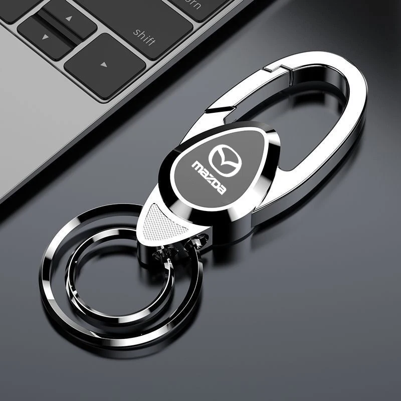 High-quality Car Styling Stainless Steel Keychain Keyring For Mazda 2 3 5 6 BL BM GJ CX3 CX4 CX5 CX-5 CX8 KE KF CX7 CX9 MX5 CX30