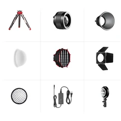 GVM Handheld Flashlight Spotlight Accessories for PD60B PD60C PL60B PL60C Led Video Light