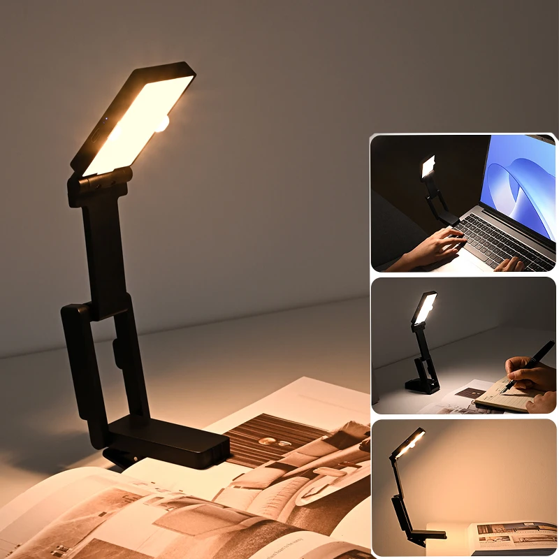 

Мини-лампа для книг, USB-перезаряжаемая лампа для чтения, портативный светильник для чтения книг, портативный ночник для чтения в спальне