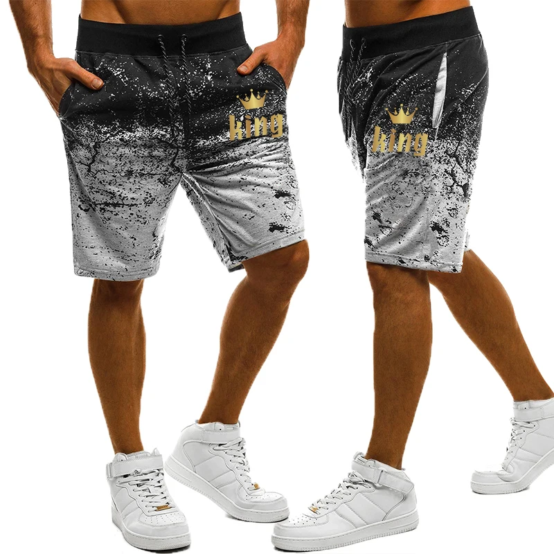 Casual Straight Jogging Summer Pants for Men Sportswear Running Holiday Shorts Outdoor Breathable Baggy Print Oversize 2024 Pant