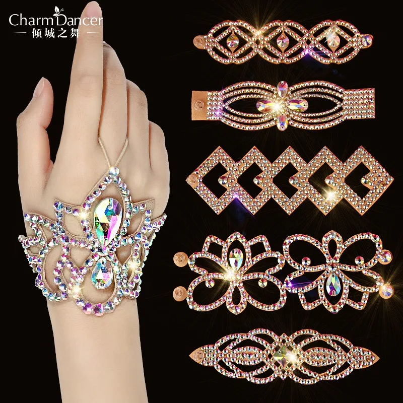 

Customized Belly Dance Costume Bracelet Hot Diamond Bracelet Performance Item Exquisite Accessories Belly Dance Lesson Wear