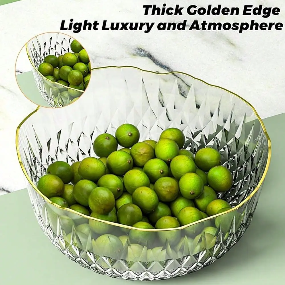 

Pack 70oz Round Plastic Serving Bowls, 8 Inch Clear Salad Mixing Bowls, Catering Salad Bowl For Party, Fruit, Snack, Chip Corn