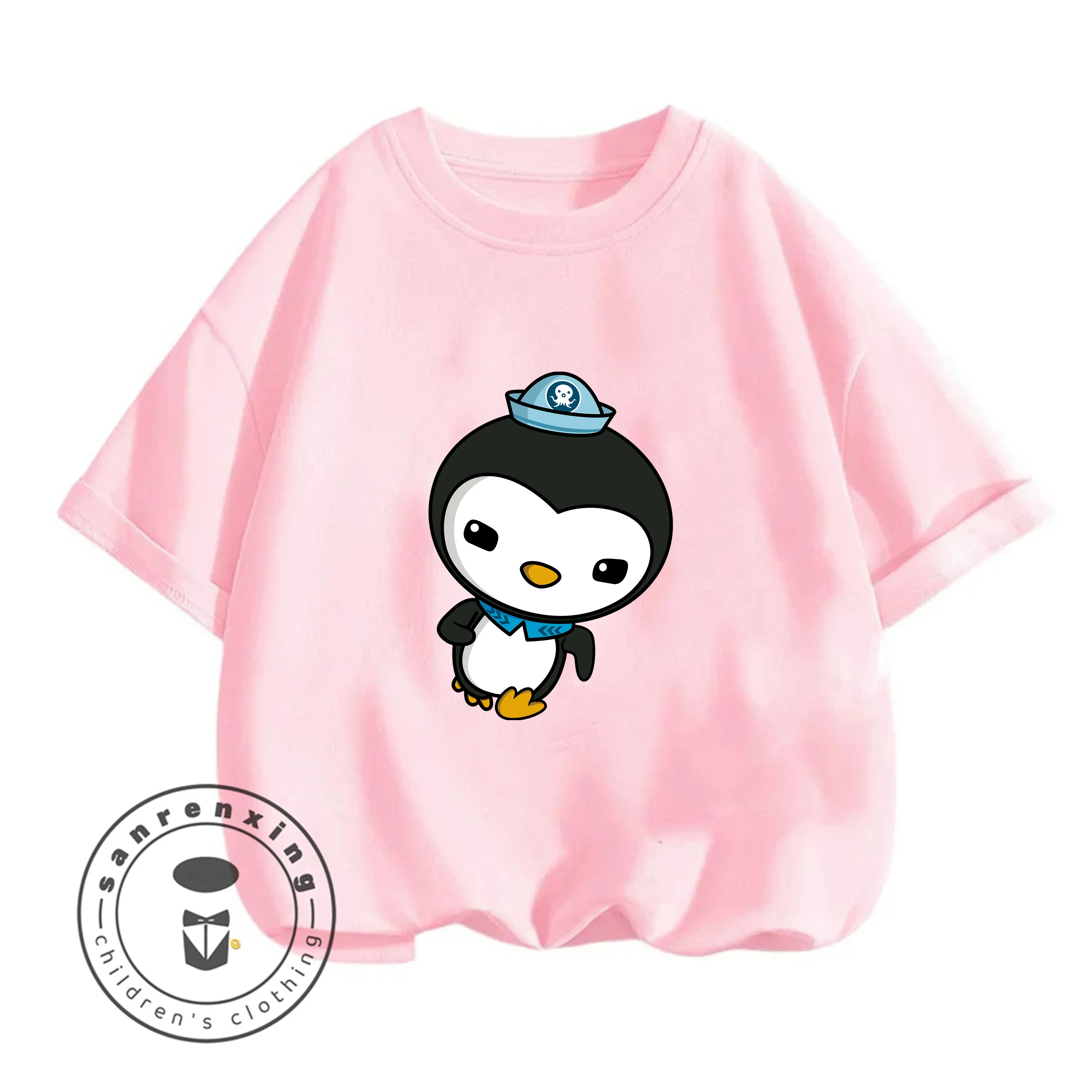 

Футболка с круглым вырезом Octonauts 2026 для мальчиков и девочек 3-14 лет, летняя, милая, в стиле кавай, с мультяшным принтом, уличная, модная, для активного отдыха, повседневная, стильная