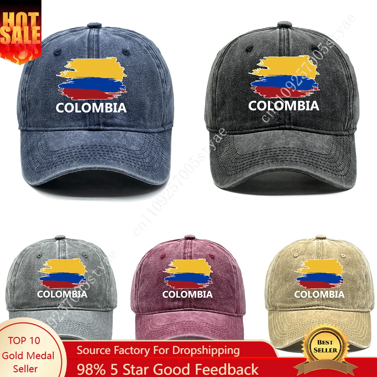 

Colombia Flag Hat Man Woman Baseball Cap Fashion Sunhat Adjustable Hip Hop Dad Hats Trucker Caps Casual Snapback Hat