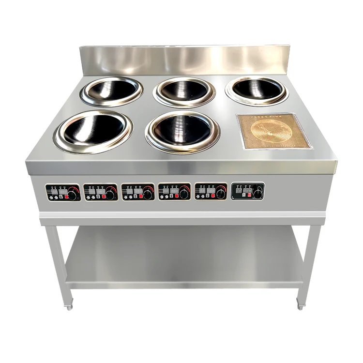 Lyroe New Design Electric Induction Stove Stainless Steel Six Burner Cooking Stove