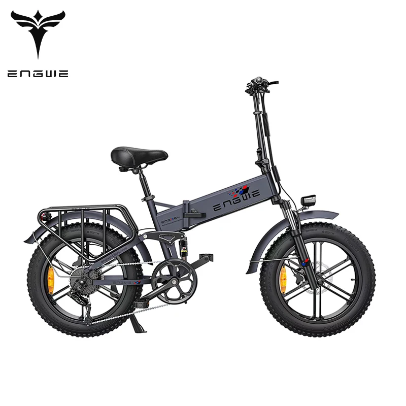 Folding Electric Bicycle 48V16AH Removable Battery 750W Motor 20*4.0 inch Fat Tire Ebike Full suspension Mountain Electric Bike