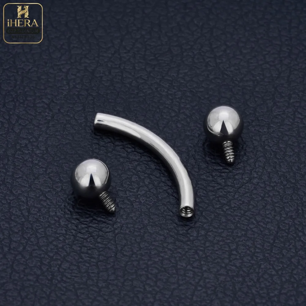 1/5PC G23 Titanium Nose Rings Piercings Lip Eyebrow Ear Septum Helix Cartilage Septum Body Jewelry Piercing Labret Nariz C Rod