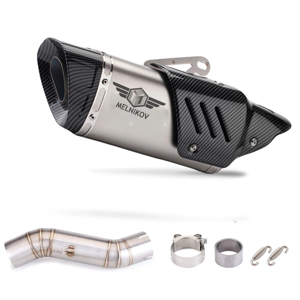 

Slip On Exhaust For Flame 500 Motorcycle Exhaust Escape Muffler Middle link Contact Pipe Flame 500 Motorcycle Exhaust