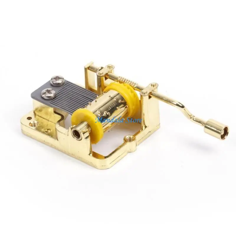 U2JC 4Pieces Hand Crank Music Box With Classical Melodies for DIY Craft Replacement