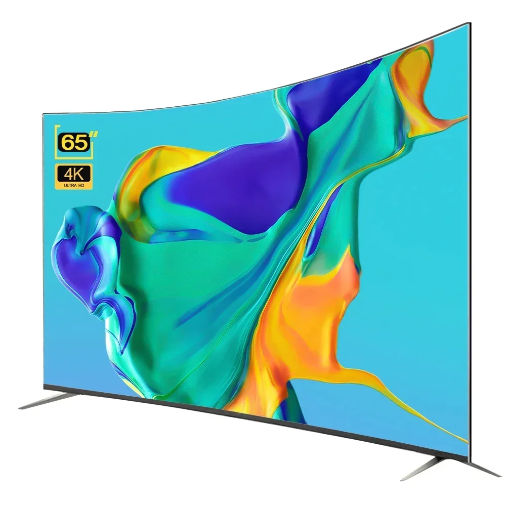 Big Screen Tv 65Inch Full Display Curved Tv Uhd 4K Led Television 65 Inch Smart Tv