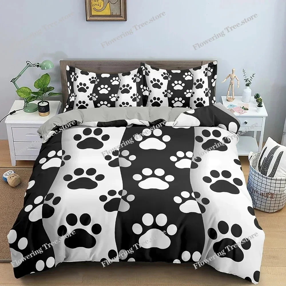 

3D Dog Bone Bedding Set Child Duvet Cover Set Bed Set Duvet Cover Comforter Bedding Sets Twin Queen