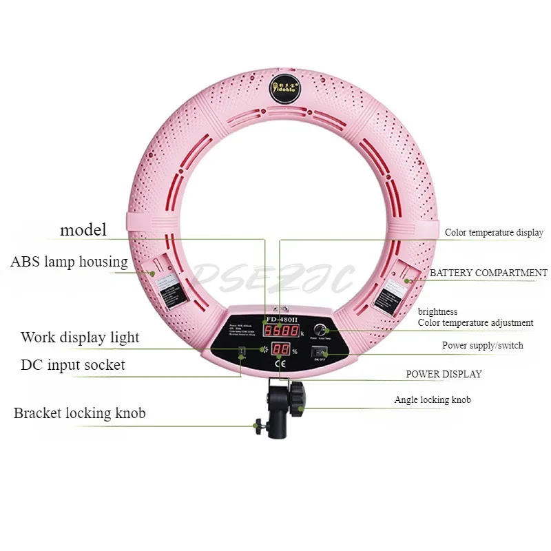 Portable 18" LED Fill Light for Selfies & Beauty Shots