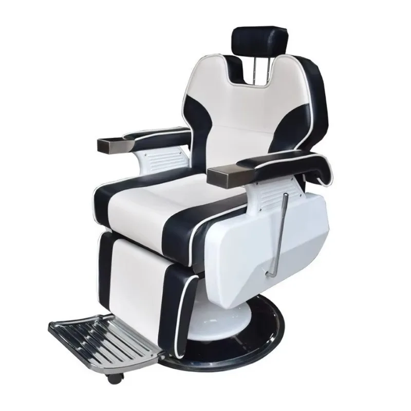 Hairdressing chair Hydraulic large pump chair Barber chair Thickened chassis can be rotated and put down