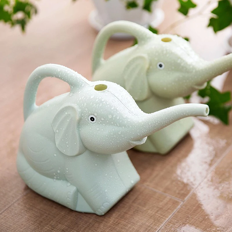 علبة سقاية على شكل فيل - وعاء ري نباتي بلاستيكي لطيف للحديقة الخارجية والنباتات الداخلية #4