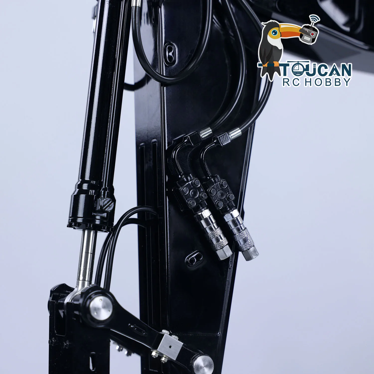 Lesu lr945 atualizado rtr 1/14 rc escavadeira de metal hidráulica modelo pl18evlite acoplador de liberação rápida luzes veículo brinquedo modelo presente