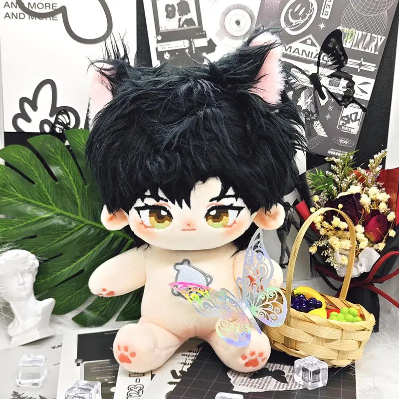 

20cm Cute Zayne Love and Deepspace Plush Doll Body With Skeleton Plushie Anime Dress Up Cotton Cosplay Toys Fans Collection Gift