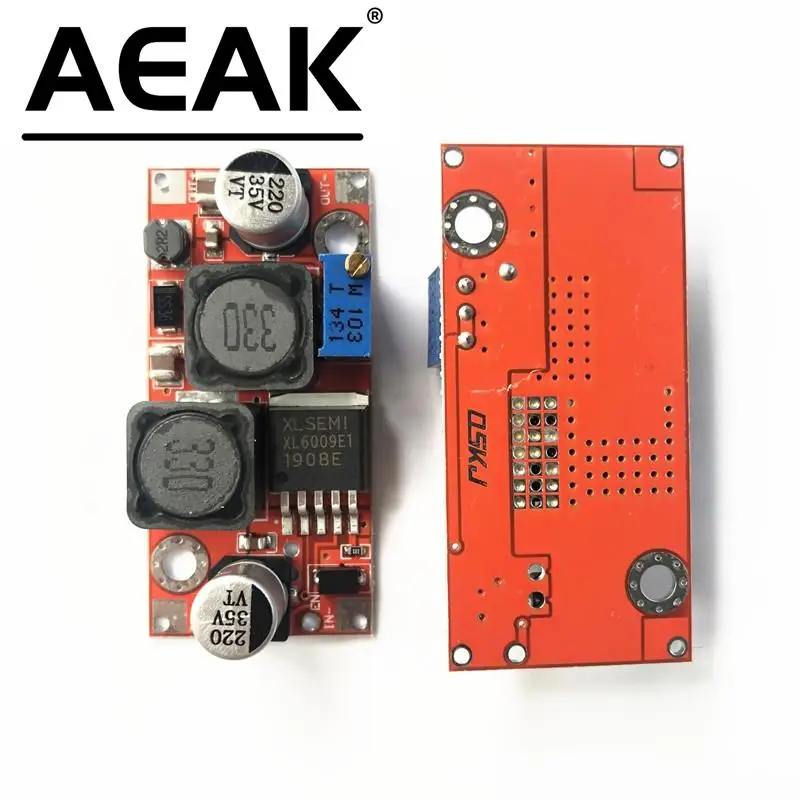 AEAK 20W XL6009 DC-DC adjustable power supply high performance lifting module low ripple band enablement