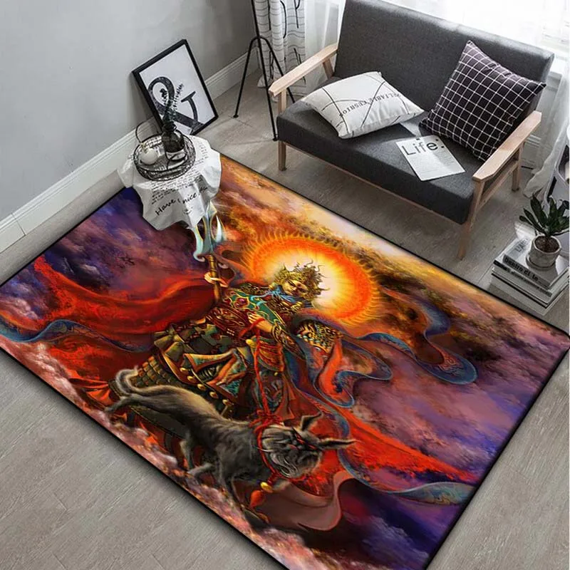 Goku，M-Monkey King ,Carpet Rug for Living Room Bedroom,Kitchen Doormat Bathroom Anti-slip Floor Mat