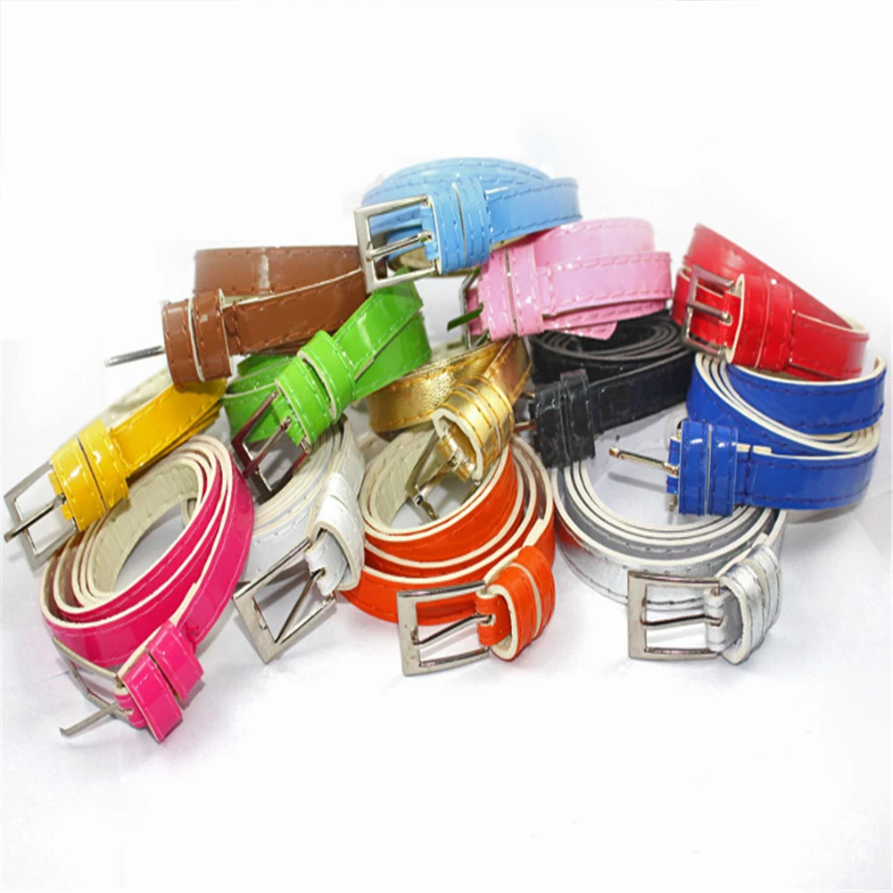 

Candy-colored Thin Women's Waist Belts Pu Leather Cummerbund Belt More Style Smooth Fashion Waist Belts For Women Waistband 벨트