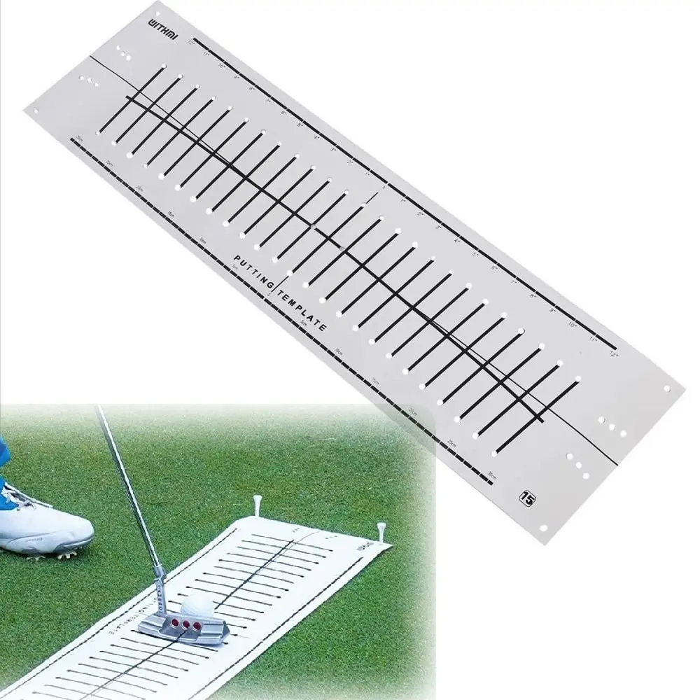 Replaceable Surface Golf Hitting Mat Rubber Base 12/ 15 Degree Improving Skills Golf Track Paper Training Aid