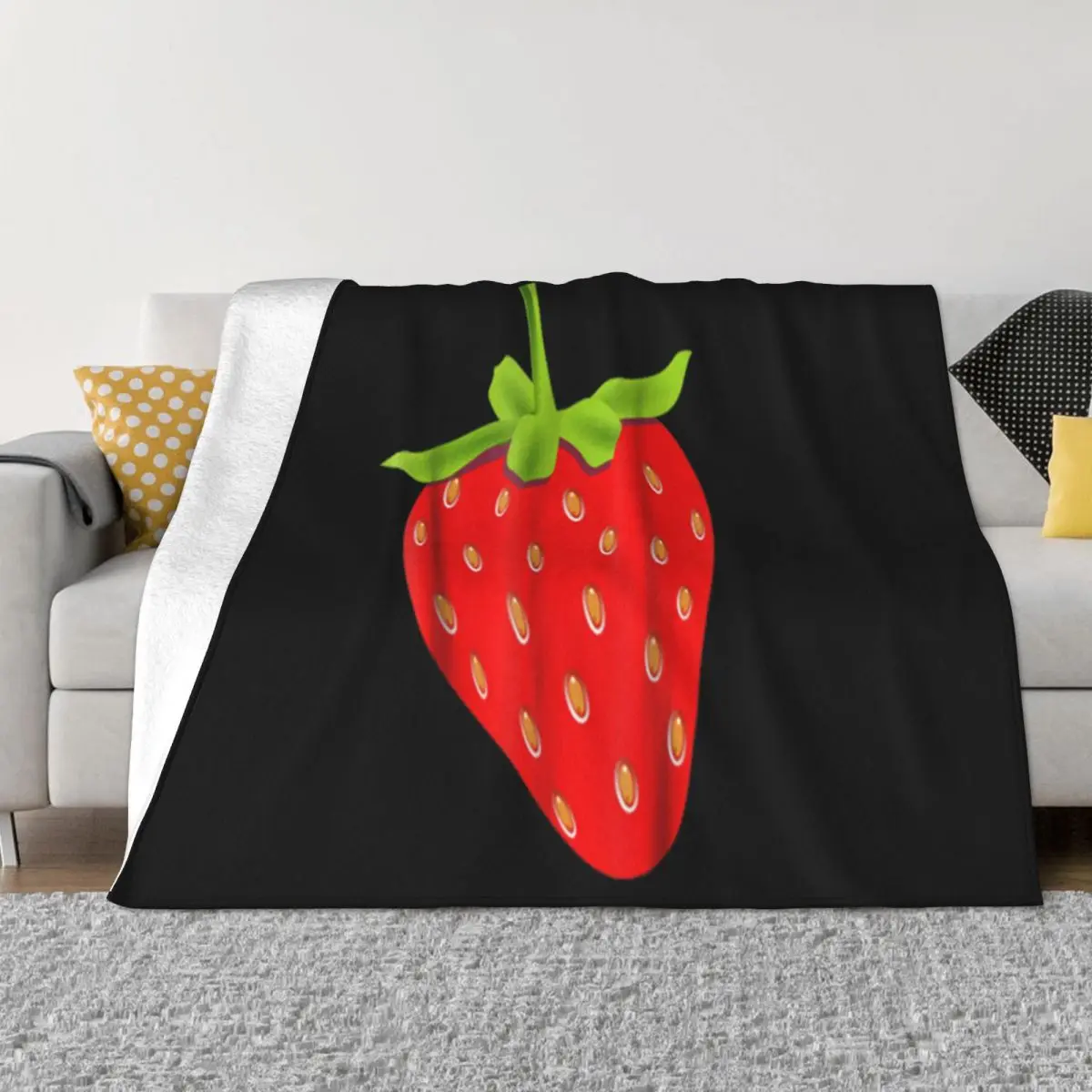 Nice Strawberry Halloween Costume Fruit Salad Men Women Womens Anime Holiday High Quanlity Throw Blanket