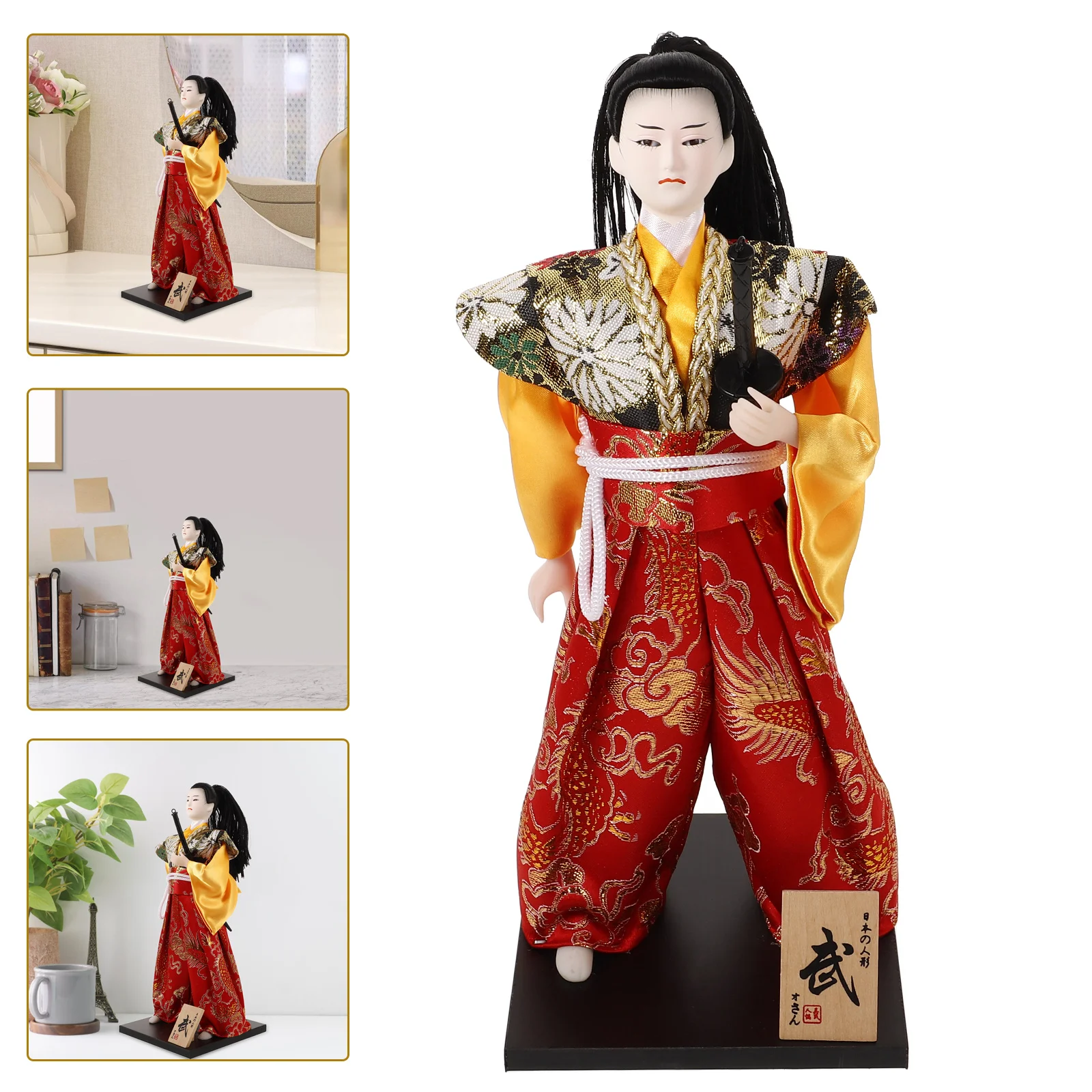 

Dining Table Household Samurai Action Figures Japanese Decor Desktop Ornaments