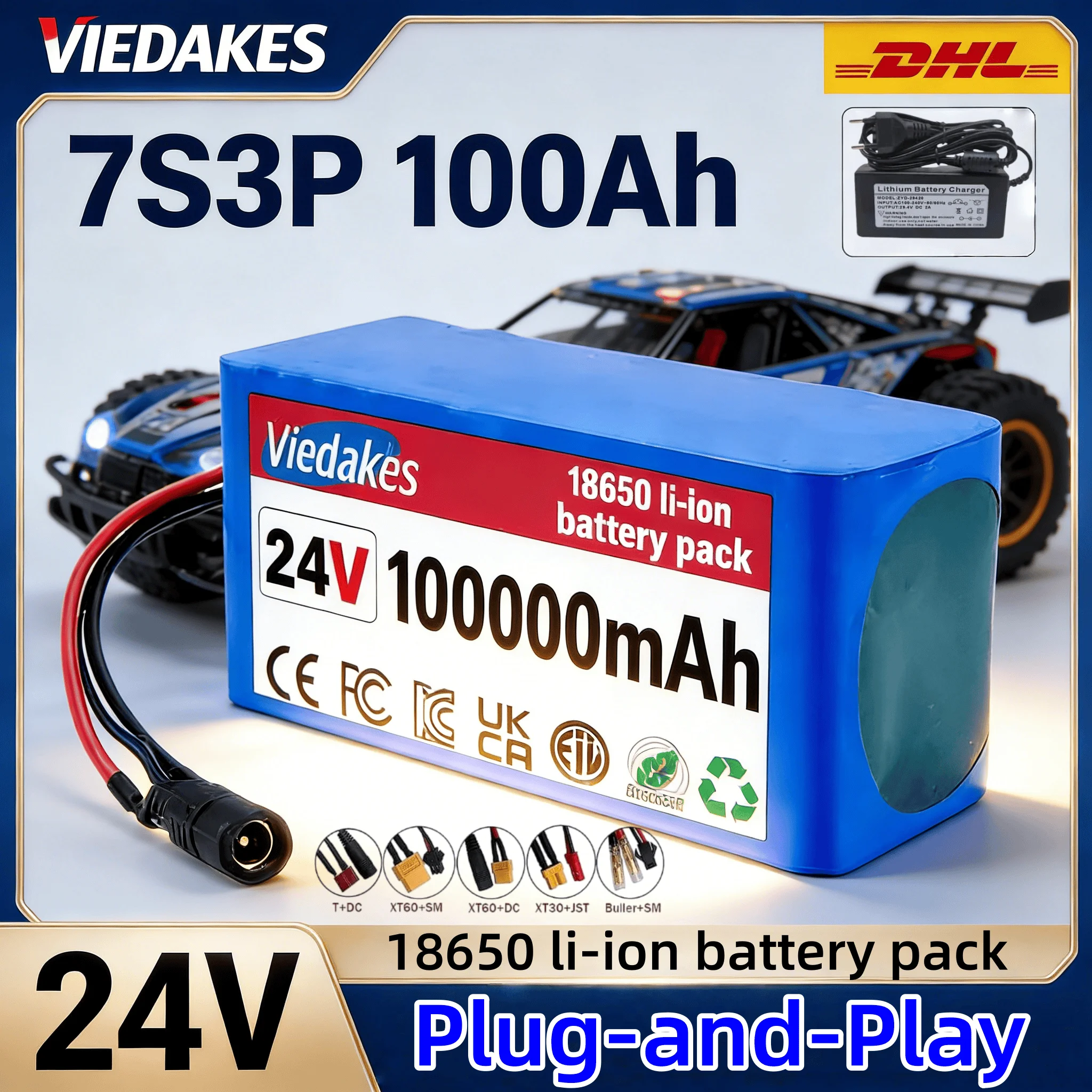 

24V 10Ah Portable Power Battery for Electric Wheelchair, DIY Device and Light Box 24V rechargeable battery