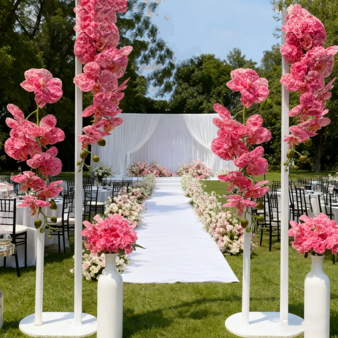 

10 шт., свадебная арка, подставка для фона, свадебный стол, центральная часть, цветочная стойка, свадебная церемония, украшение для прохода для вечеринки