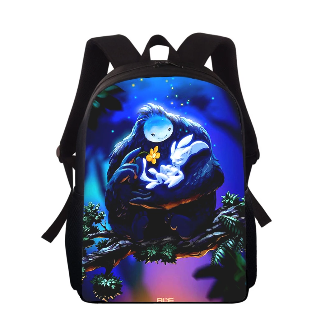 Mochila con estampado 3D Ori And The Will Of The Wisps para niños, mochilas escolares para niños y niñas, mochilas para libros escolares para estudiantes, 16"