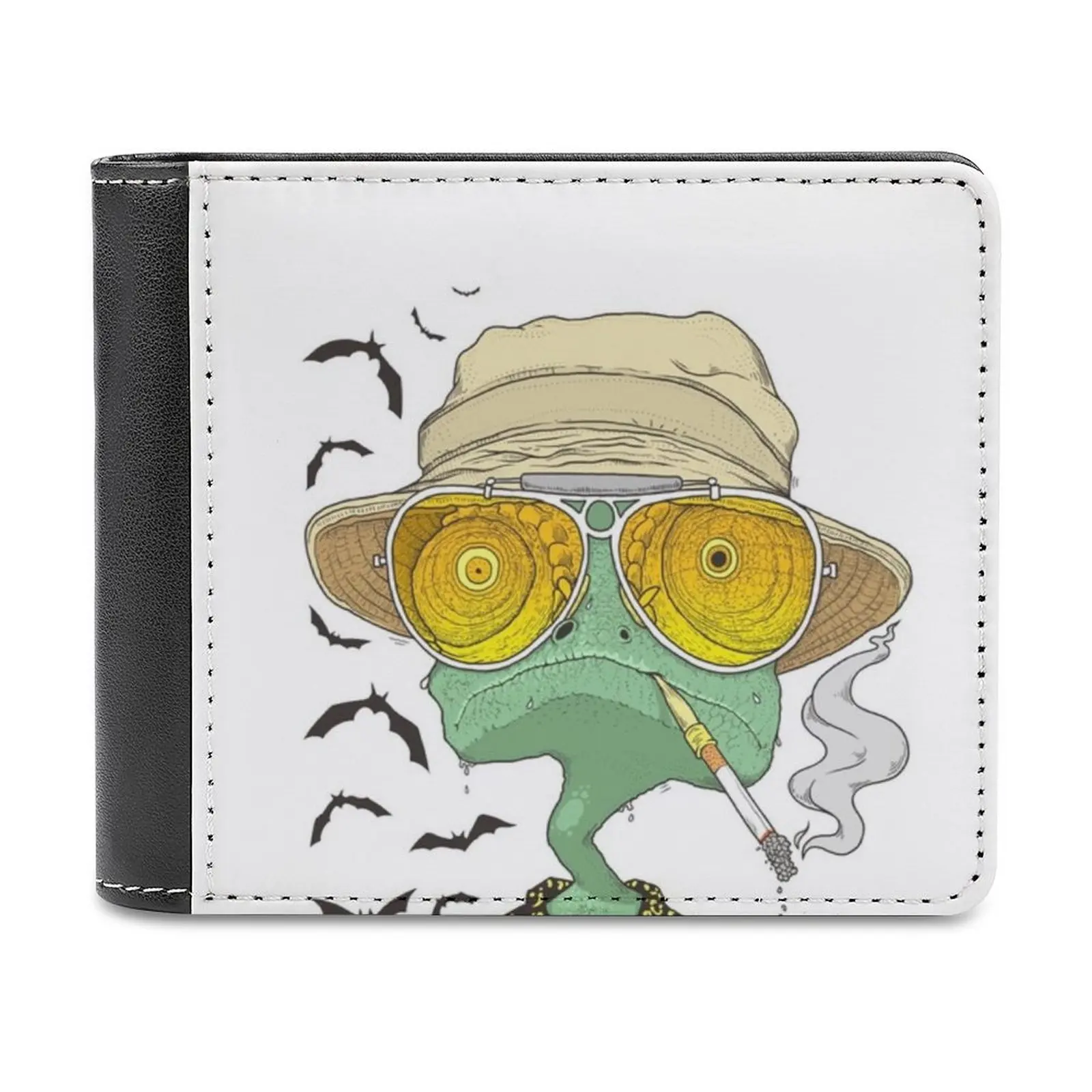 그의 집에서 남자 지갑 Pu 가죽 짧은 남성 지갑 남성용 신용 카드 지갑 돈 가방 Cthulhu Hp Horror Geek Nerd Dnd