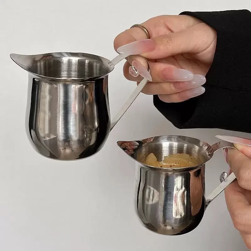 Stainless Steel Milk Jug, Espresso Cup, Ounce Cup, Small Mixing Cup, Milk Cup, Western-Style Sauce Cup, 60ml, 1 Piece - view 4