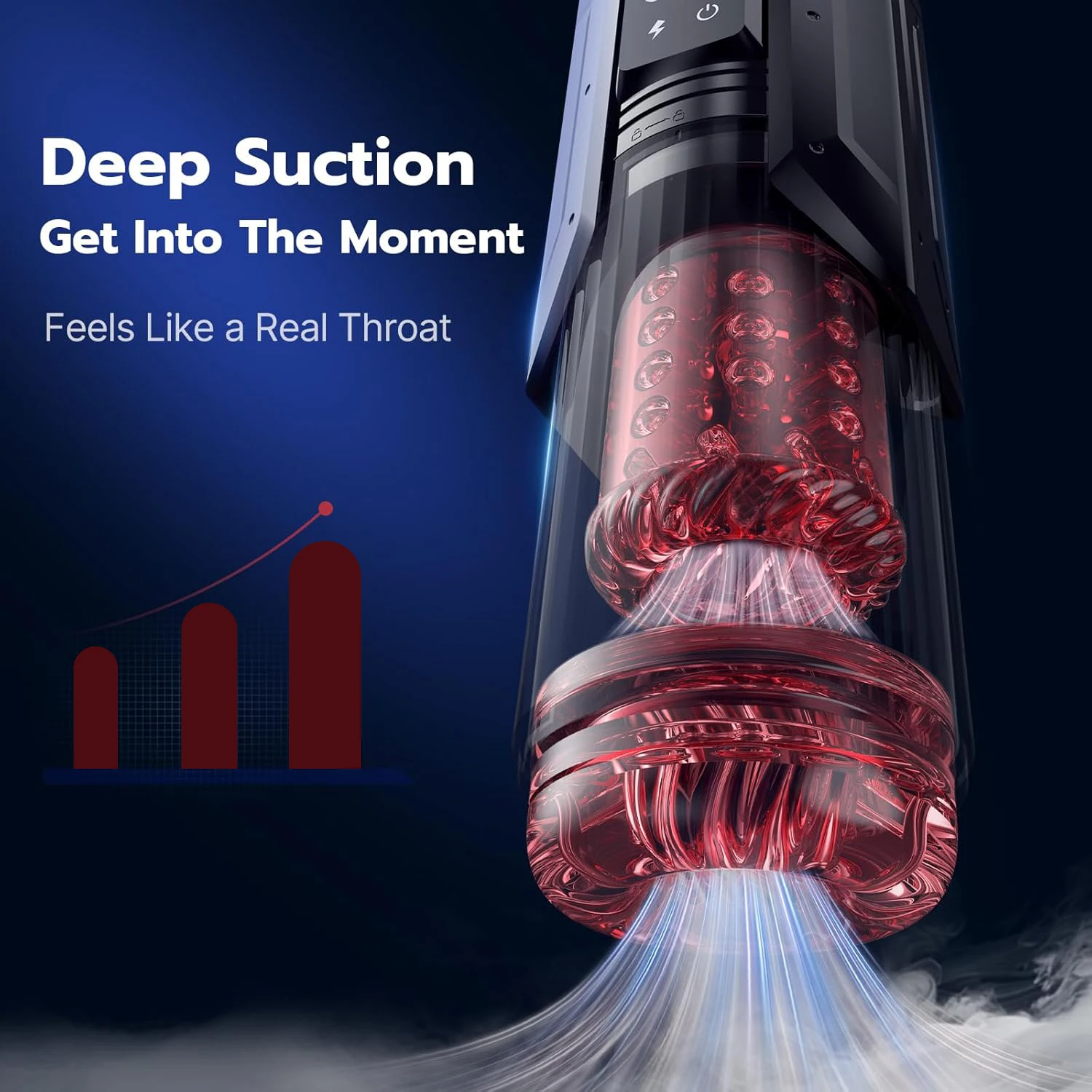Automatic Male Masturbator  7 Thrusting Rotating Suction Modes Blowjob Sex Machine Vibrating Masturbation Stroker Dual Handles view 4