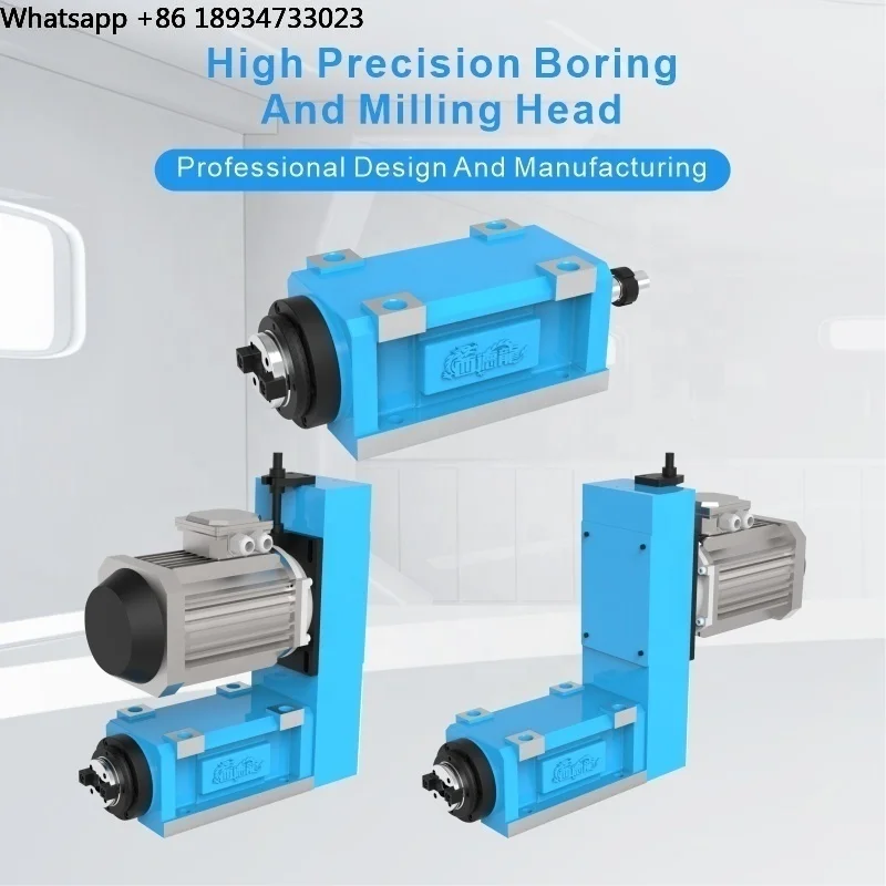 Power Head High Precision Fast Column Drilling Machine CNC Servo Boring Milling Reaming Drilling Tapping Gear & Motor