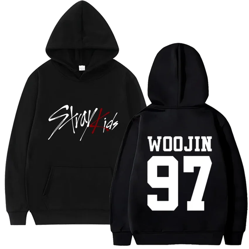 Trend Kpop Stray Kids  SKZ Hooded sweatshirts Men Women Fleece Straykids Seungmin FELIX HYUNJIN JEONGIN MINHO Printed Hoodie