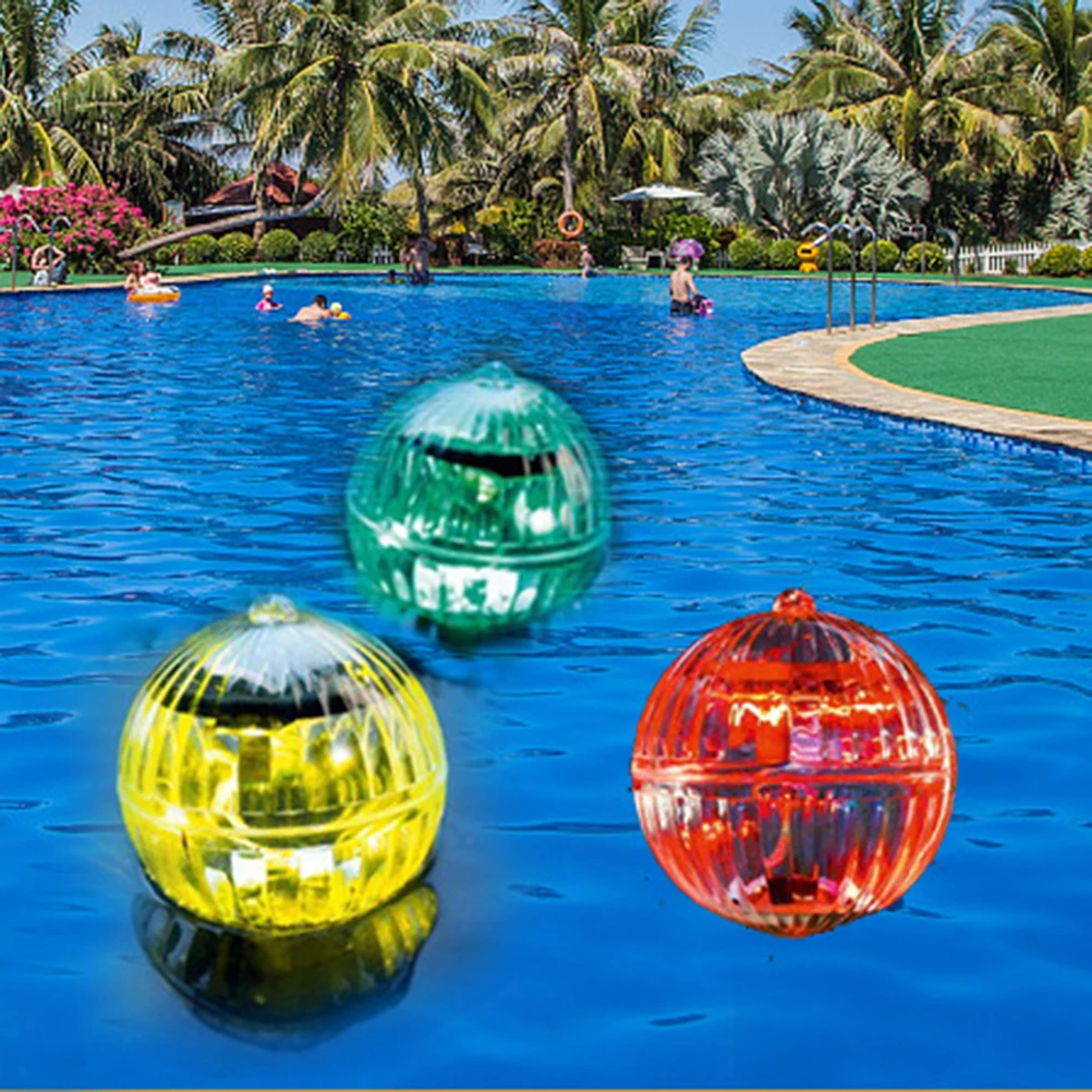 

Floating Water Lamp Ultra Bright Warm Yellow LED Solar Powered for Garden Pond Pool Party Decoration Waterproof ABS Plastic