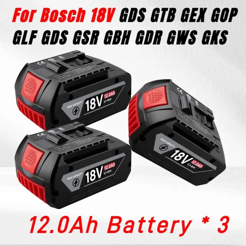 

Professional Grade Viedakes 18v battery for bosch GDS GTB GEX GOP GLF GDS GSR GBH GDR GKS power tools for bosch 18v battery