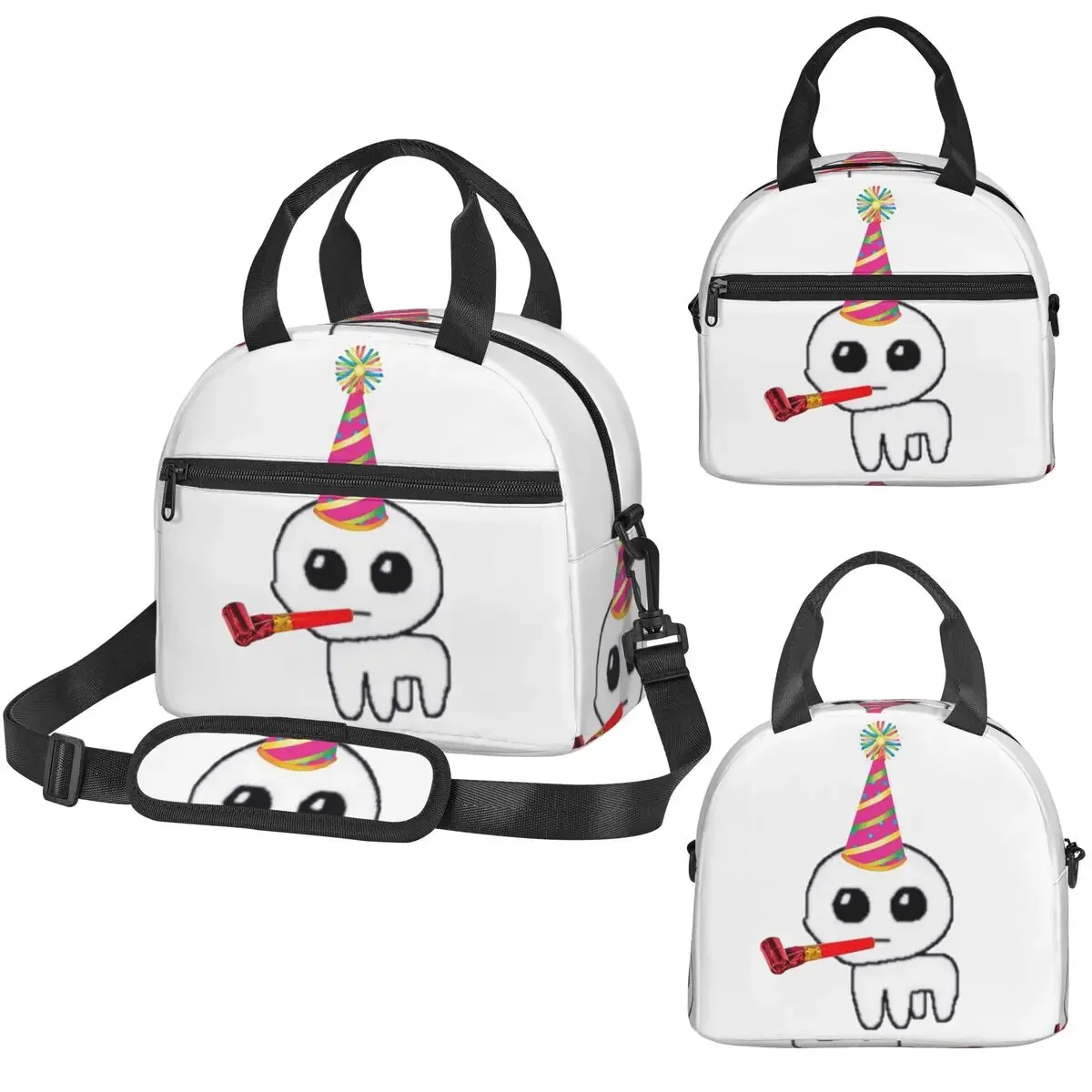 TBH Autism Creature Meme Yippee Insulated Lunch Bag for Women Kids Portable Food Boxes Thermal Lunch Box Tote