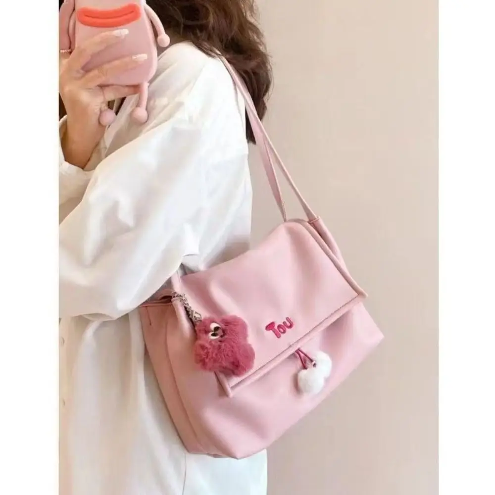 Daily Commuting Handbag Casual Solid Color Large Capacity Leisure Bag Shoulder Bag Women