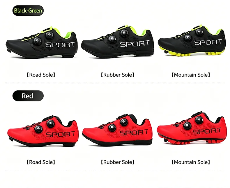 Atmungsaktive Radsportschuhe MTB Fahrradschuhe Herren Renn- und Wettkampfschuhe Selbstverriegelnde Speed-Fahrradsneaker Damen Cleat-Straßenradsportschuhe – Detail 13